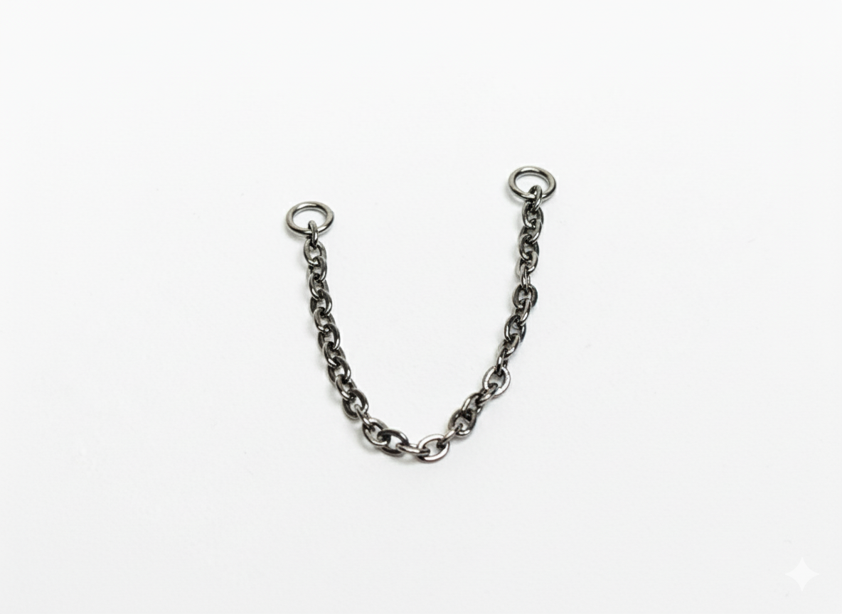 AnchorDrop — Chaîne de piercing en titane (40mm)