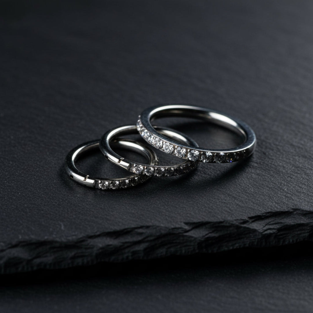 Anillo de clic Crystal Row