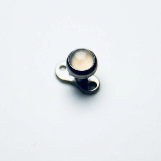 Honey Glass Titanium Dermal Top