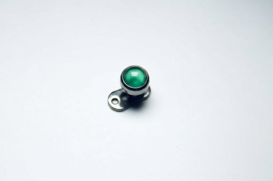 Green Titanium Flat Disc Dermal Top