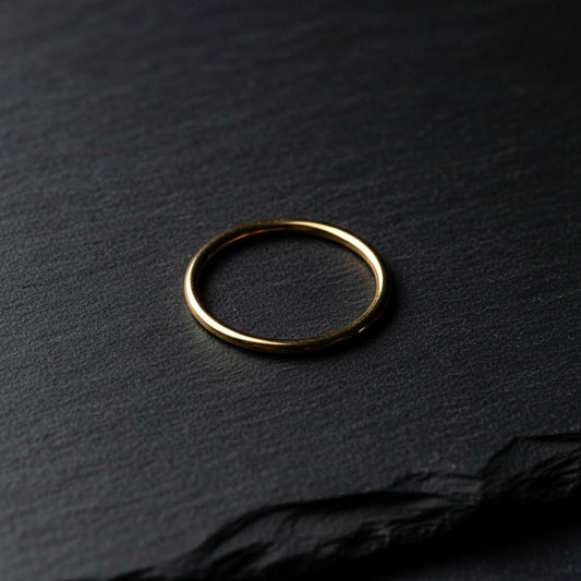 Anillo de segmento articulado de oro PVD