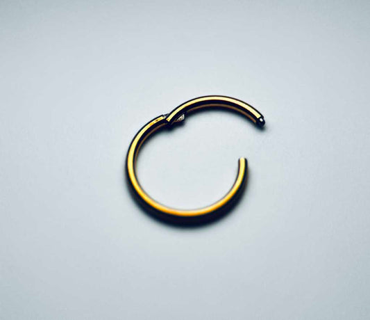 PVD Gold Hinged Segment Ring