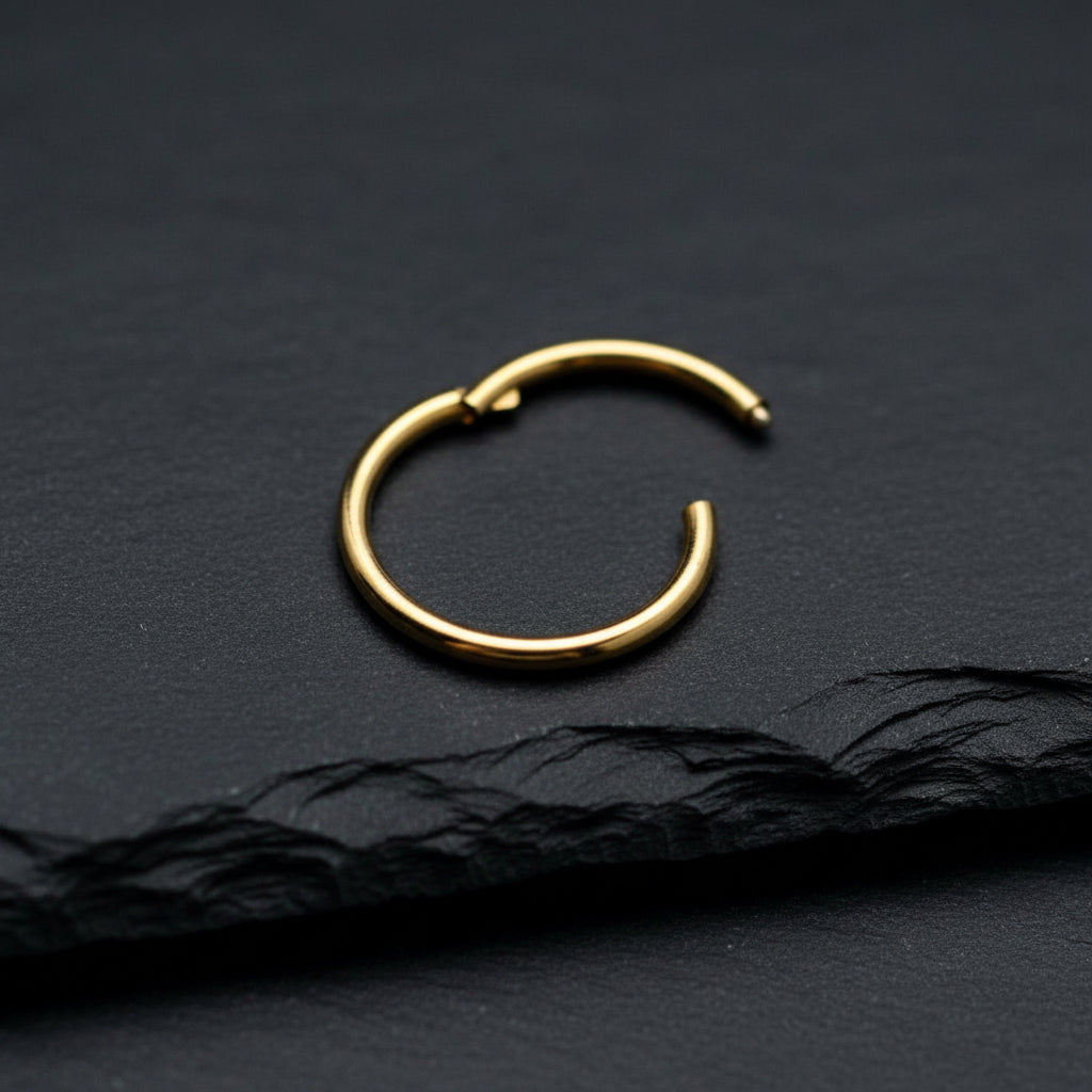 PVD Gold Hinged Segment Ring