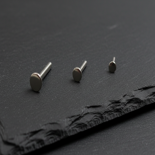 16G | Threadless Labret Flatback Post