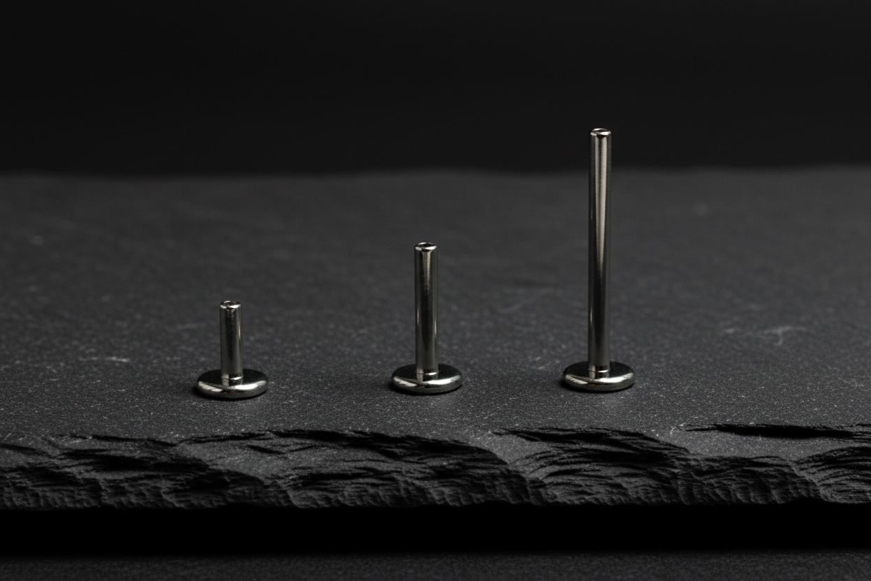 16G | Internally Threaded | Labret Flatback Post