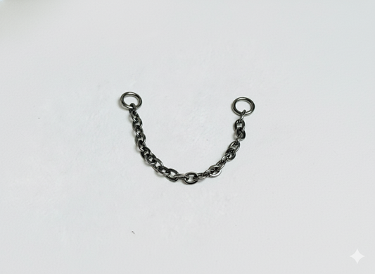 Slick Link — Cadena de piercing de titanio (30mm)