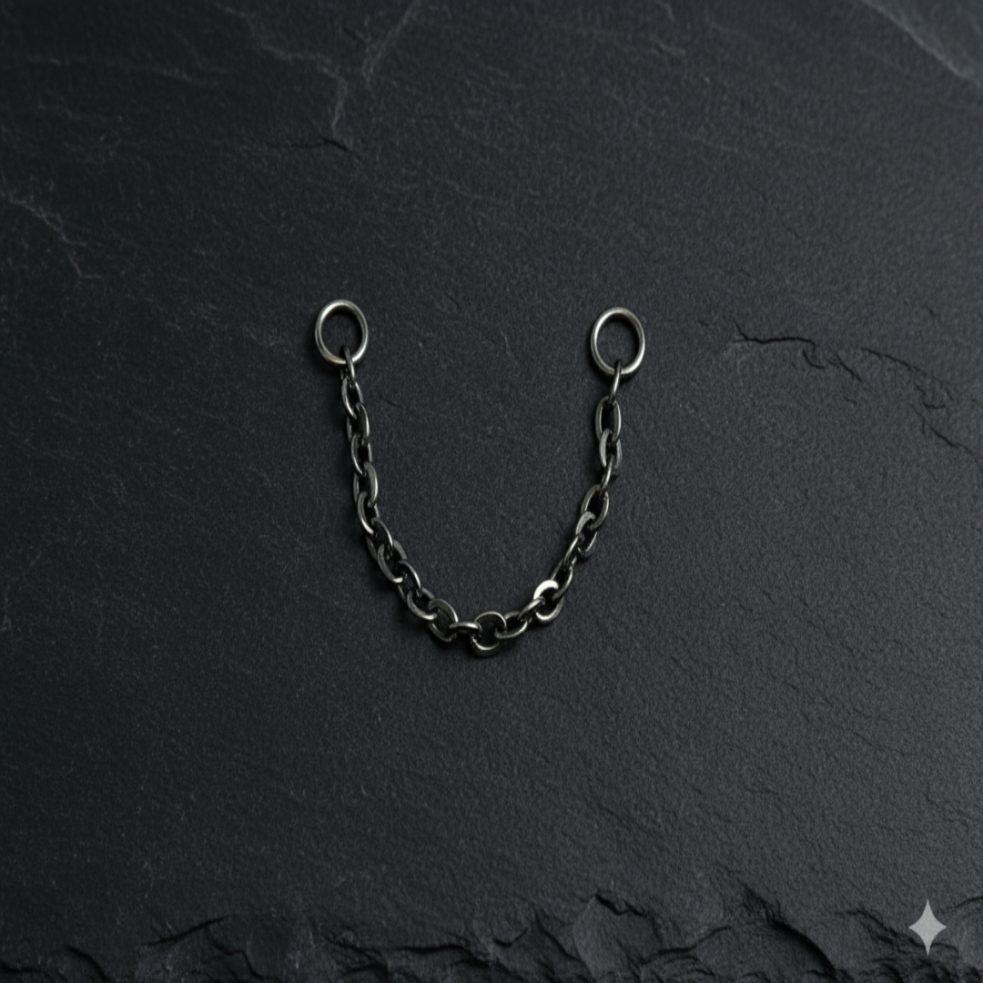 Slick Link — Cadena de piercing de titanio (30mm)