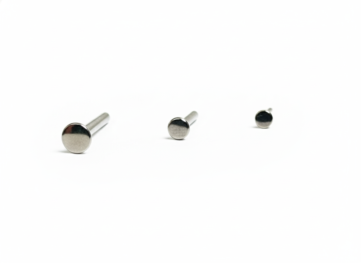 Threadless Studs with Bezel Set CZ Gem