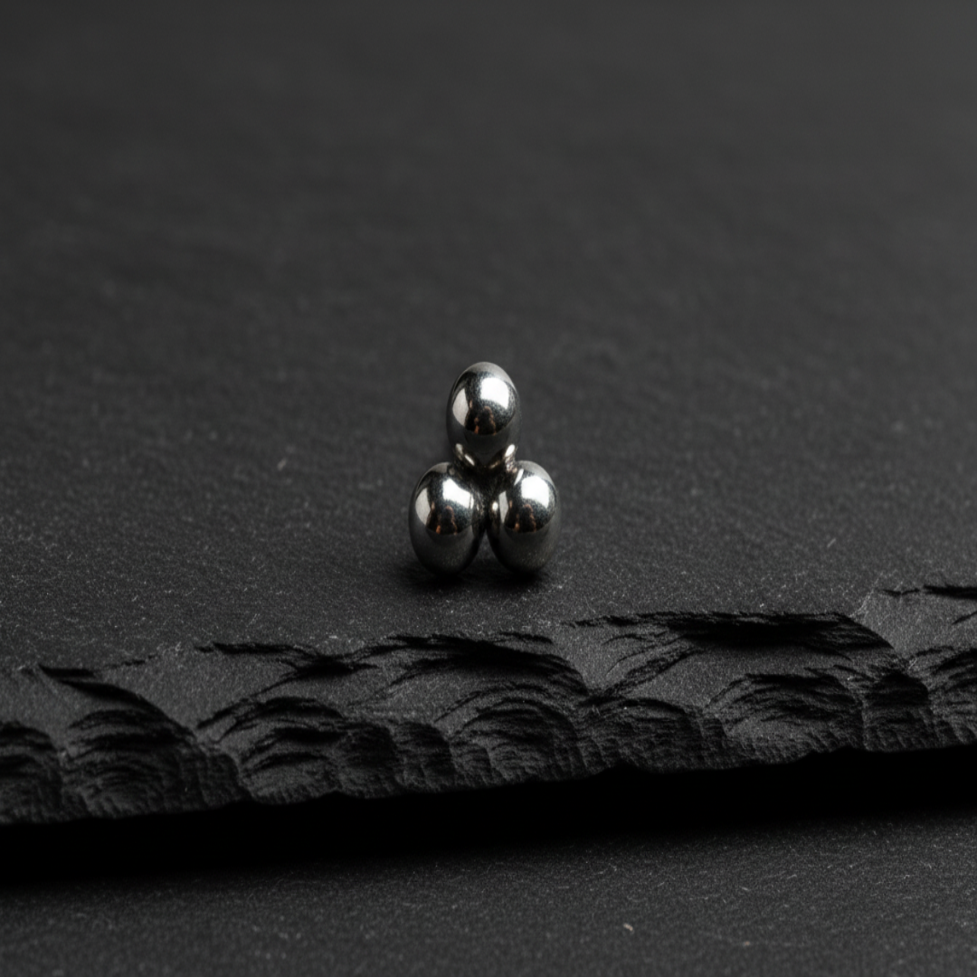Embout triple grappe de perles sans filetage