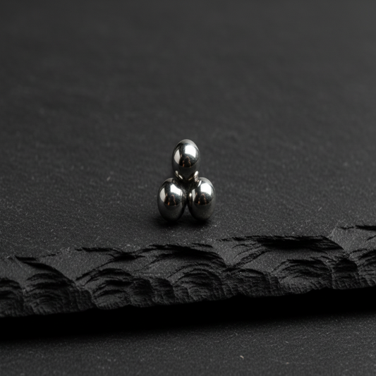 Triple Bead Threadless End