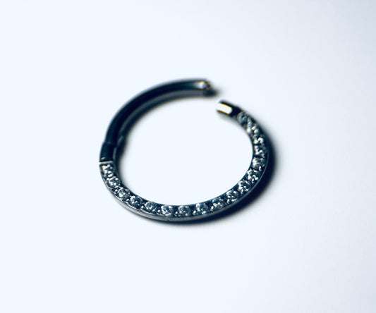 CZ Forward Facing Clicker Ring