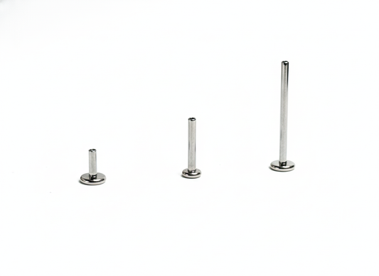 Internally Threaded Labret/Flatbacks (NO BALL) (14G)
