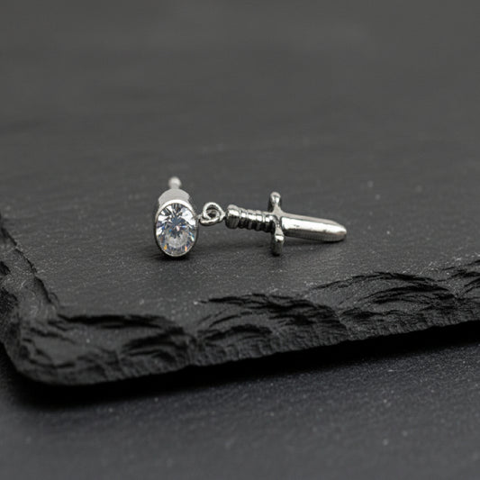 Chute de lame — Labret CZ Dague Titane