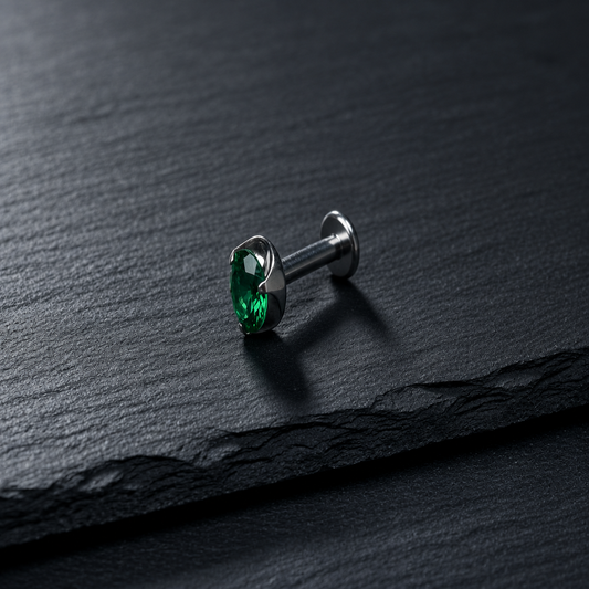 Green Prong CZ Threadless End product image