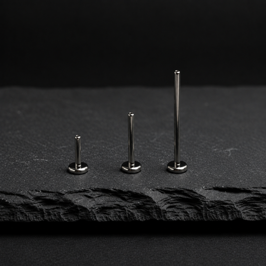 16G Internally Threaded Labret Flatback Post product image