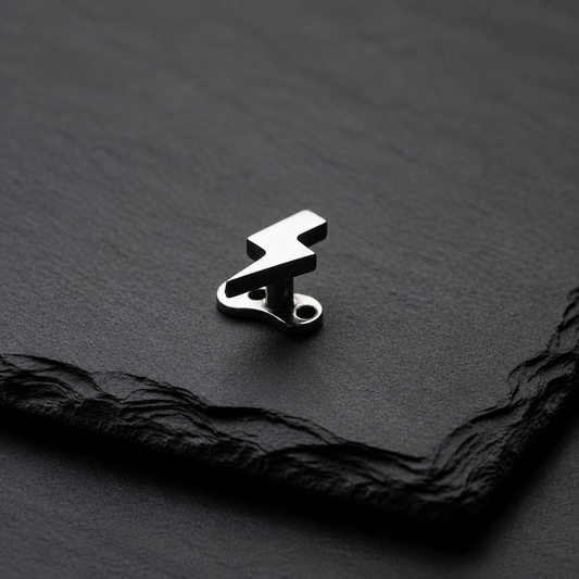 Lightning Bolt Dermal Top on black rock
