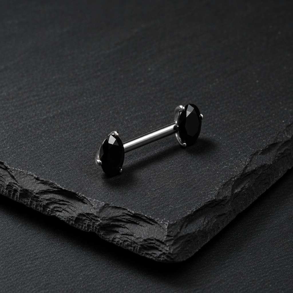Black Gem Nipple Jewelry product image