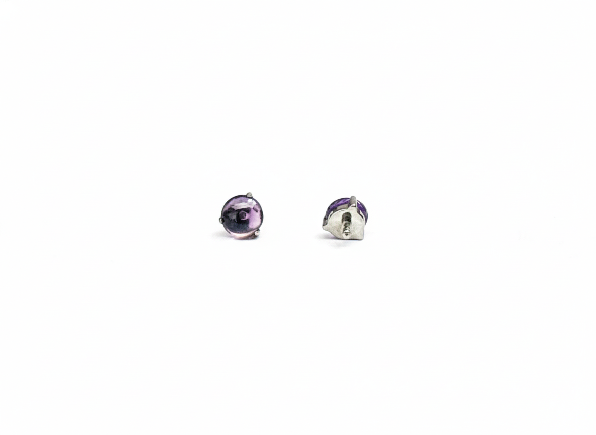 Embouts de labret en titane avec pierres semi-précieuses