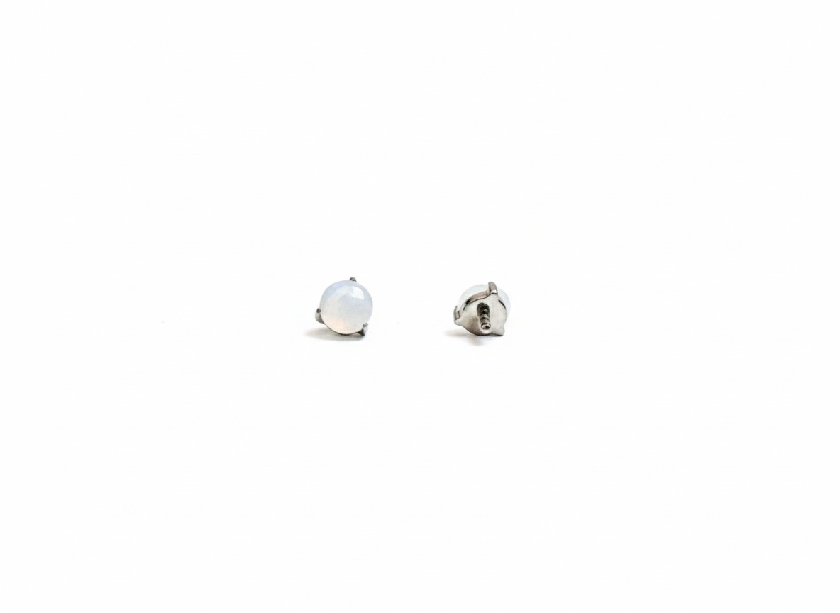 Embouts de labret en titane avec pierres semi-précieuses