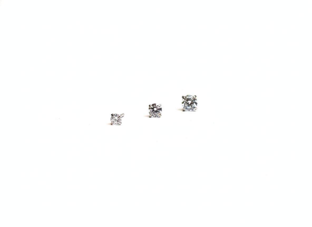Threadless CZ Gem Prongs