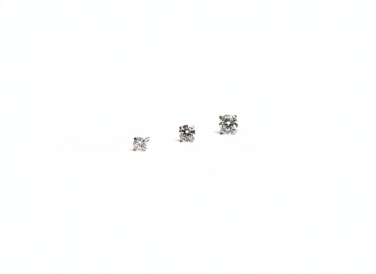 Threadless CZ Gem Prongs